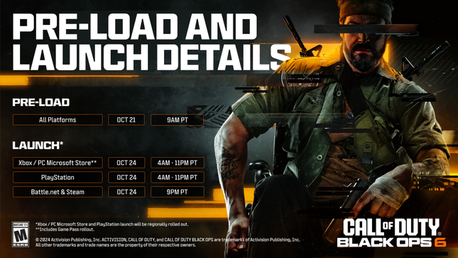 Screenshot showing when Call of Duty launches. 